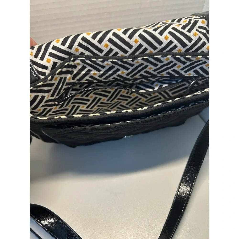 Vera Bradley Carson Crossbody Quilted  in Classic Black P34